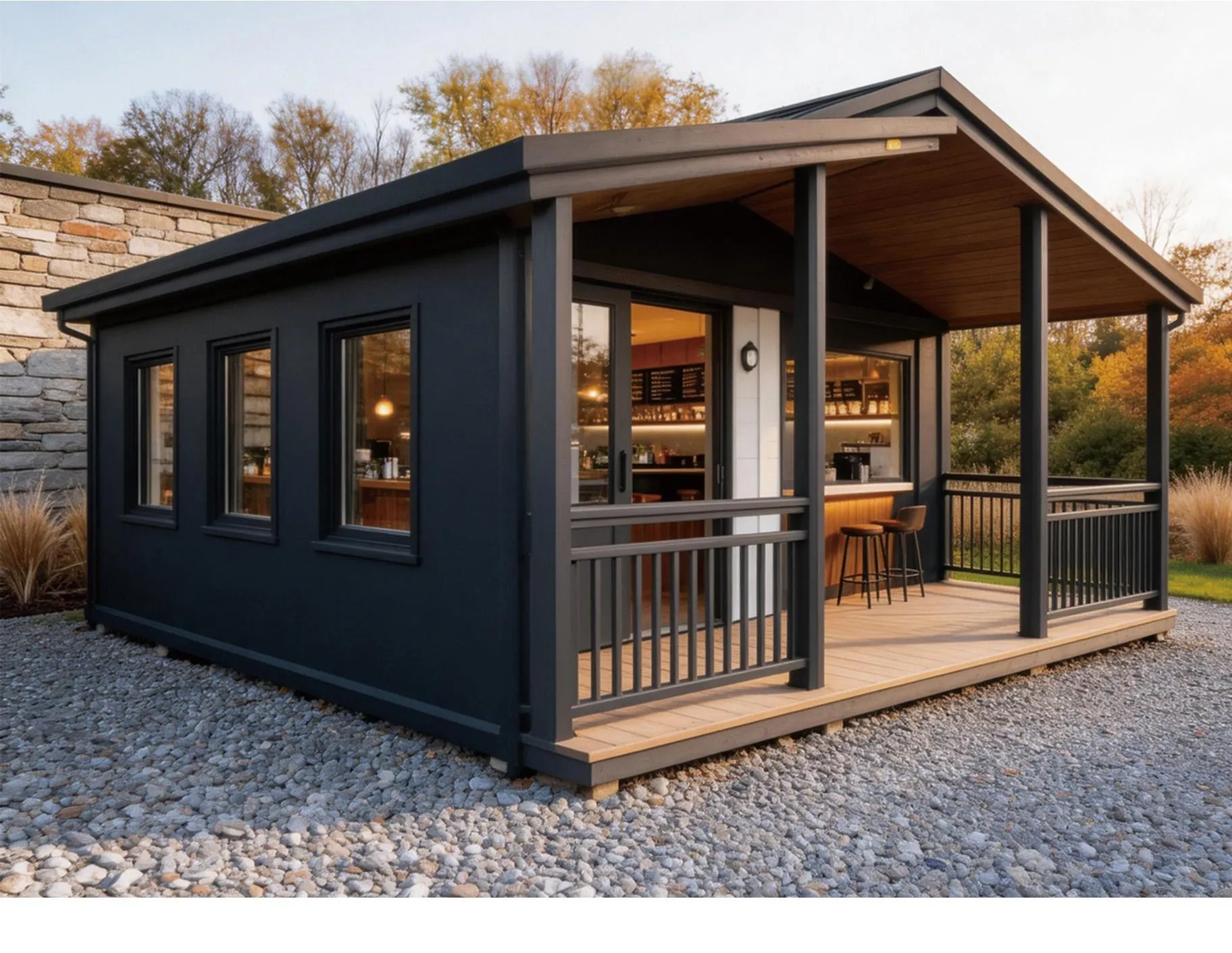 Expandable container house supplied as a retail store for an Australian business