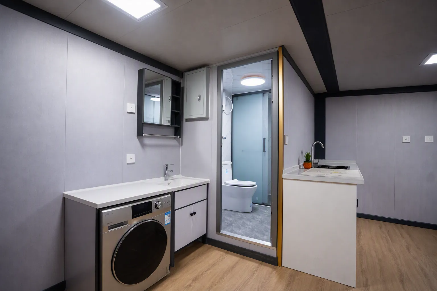 Prefabricated expandable house delivered as a family home in Spain