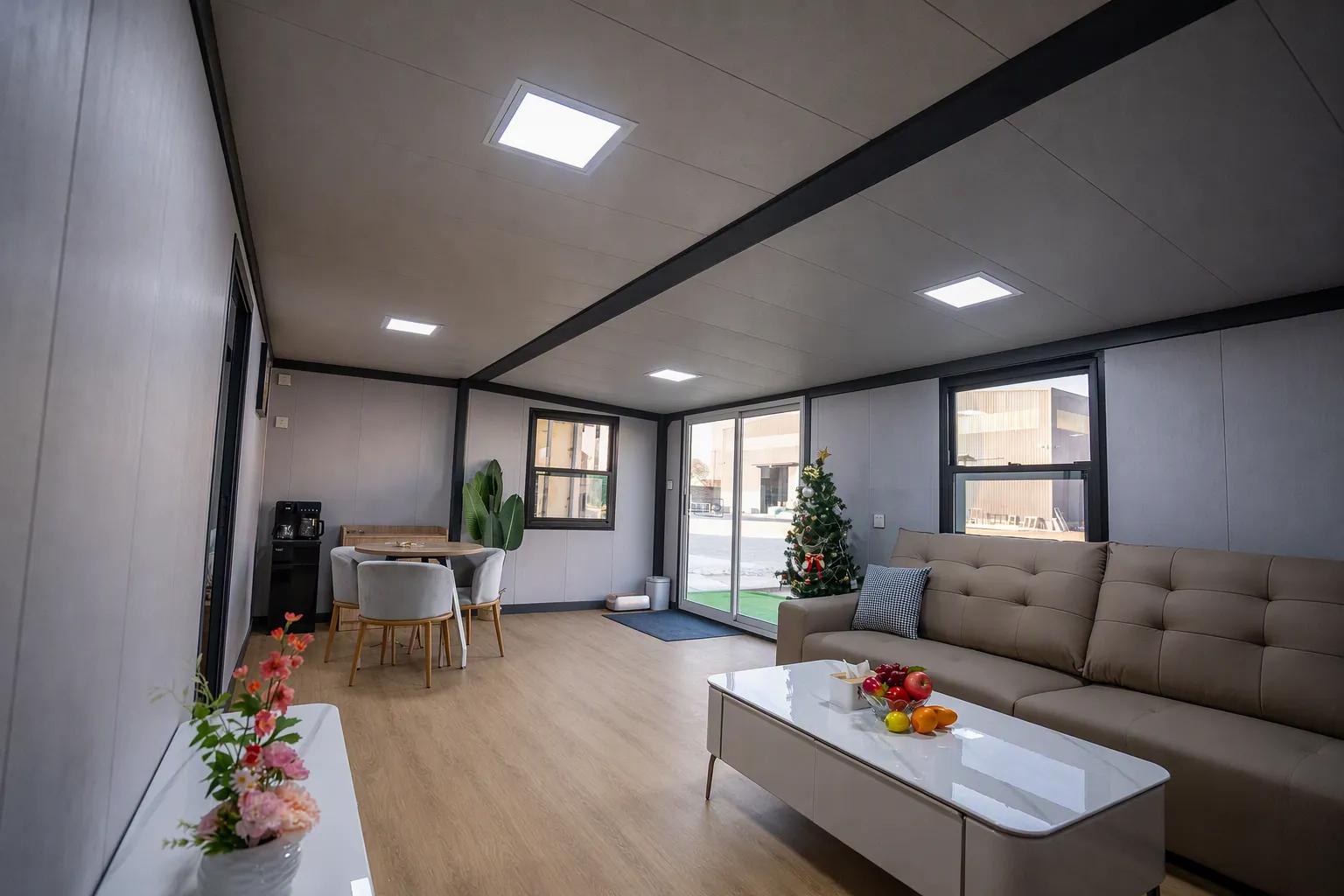 Interior view of the fitted house